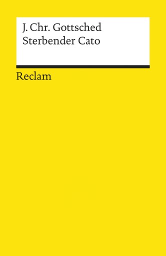 Portada del libro «Sterbender Cato», de Johann Christoph Gottsched