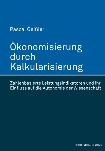 Portada del libro «Ökonomisierung durch Kalkularisierung», de Pascal Geißler