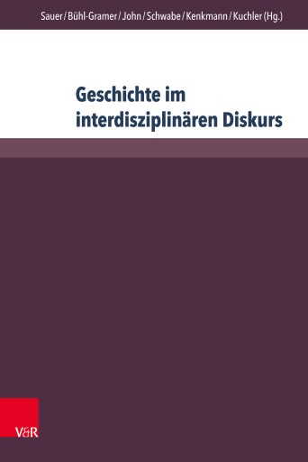 Portada del libro «Geschichte im interdisziplinären Diskurs»