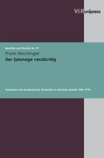 Portada del libro «Der Spionage verdächtig», de Frank Hirschinger
