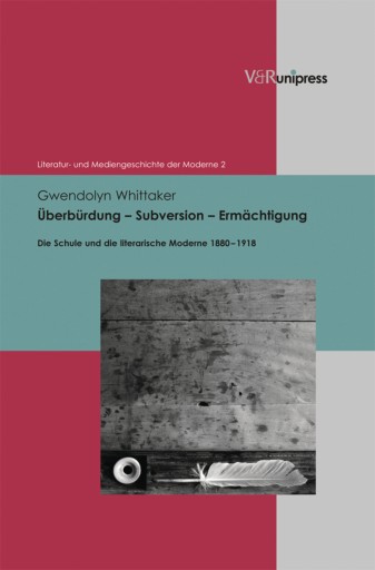 Portada del libro «Überbürdung – Subversion – Ermächtigung», de Gwendolyn Whittaker