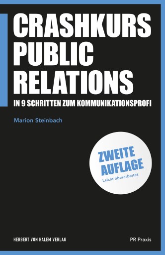 Portada del libro «Crashkurs Public Relations», de Marion Steinbach