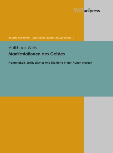 Portada del libro «Manifestationen des Geistes», de Volkhard Wels