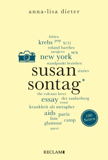Portada del libro «Susan Sontag. 100 Seiten», de Anna-Lisa Dieter