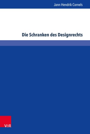 Portada del libro «Die Schranken des Designrechts», de Jann Hendrik Cornels