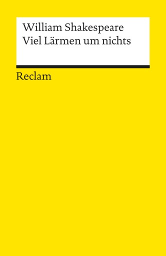 Portada del libro «Viel Lärmen um nichts», de William Shakespeare