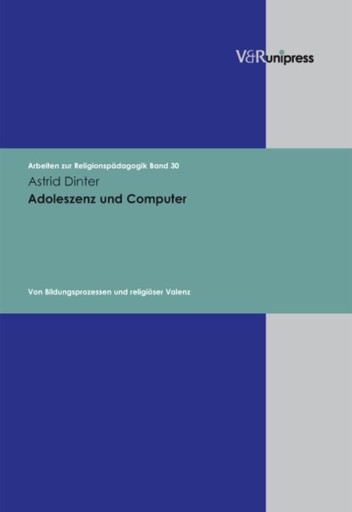 Portada del libro «Adoleszenz und Computer», de Astrid Dinter