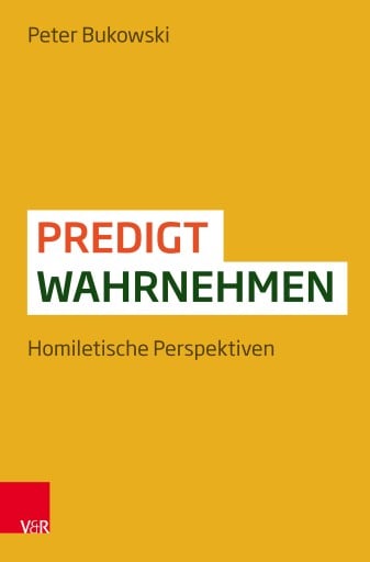 Portada del libro «Predigt wahrnehmen», de Peter Bukowski
