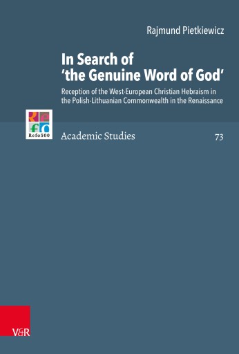 Portada del libro «In Search of 'the Genuine Word of God'», de Rajmund Pietkiewicz