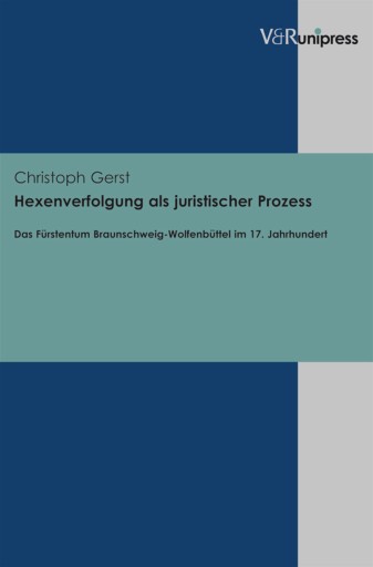 Portada del libro «Hexenverfolgung als juristischer Prozess», de Christoph Gerst