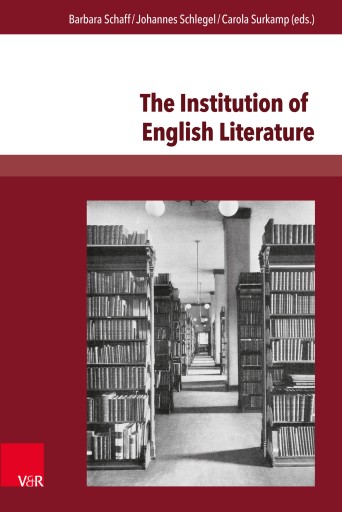 Portada del libro «The Institution of English Literature»