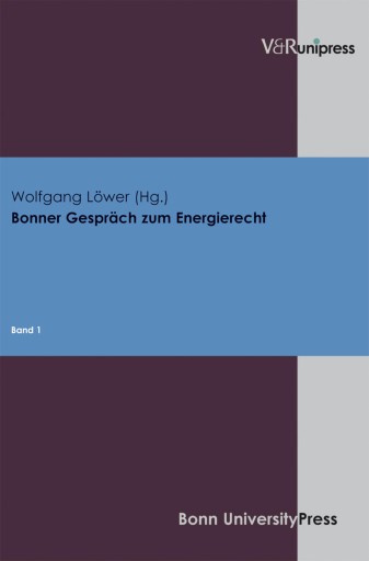 Portada del libro «Bonner Gespräch zum Energierecht»