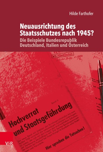 Portada del libro «Neuausrichtung des Staatsschutzes nach 1945?», de Hilde Farthofer