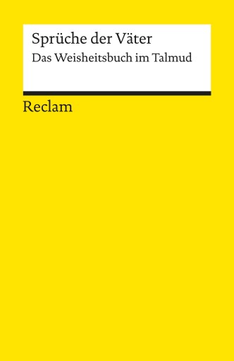 Portada del libro «Sprüche der Väter. Das Weisheitsbuch im Talmud»