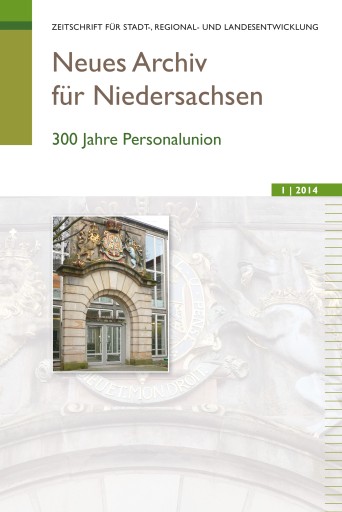 Portada del libro «Neues Archiv für Niedersachsen 1.2014»