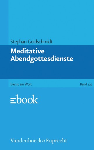 Portada del libro «Meditative Abendgottesdienste», de Stephan Goldschmidt