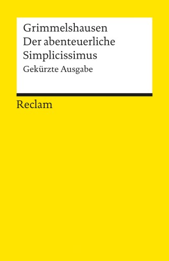 Portada del libro «Der abenteuerliche Simplicissimus. Gekürzte Ausgabe», de Hans Jacob Christoph von Grimmelshausen