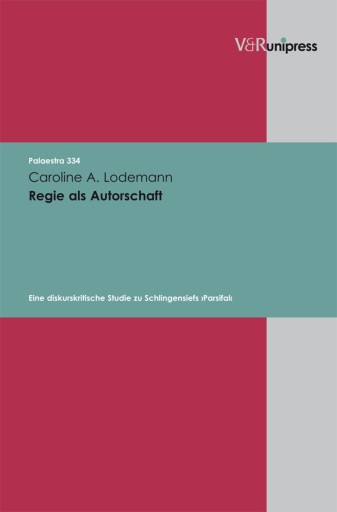 Portada del libro «Regie als Autorschaft», de Caroline A. Lodemann