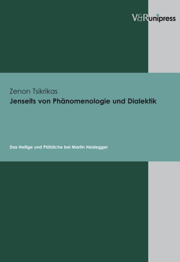Portada del libro «Jenseits von Phänomenologie und Dialektik», de Zenon Tsikrikas