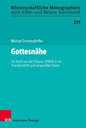 Portada del libro «Gottesnähe», de Michael Emmendörffer