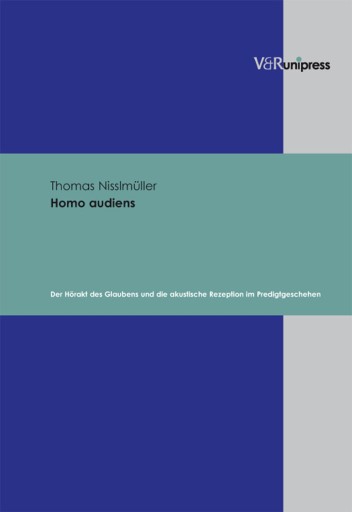 Portada del libro «Homo audiens», de Thomas Nisslmüller