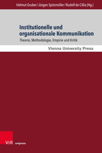 Portada del libro «Institutionelle und organisationale Kommunikation»