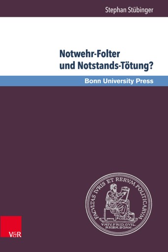 Portada del libro «Notwehr-Folter und Notstands-Tötung?», de Stephan Stübinger