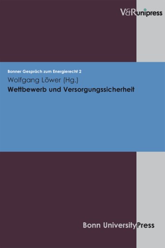 Portada del libro «Wettbewerb und Versorgungssicherheit»