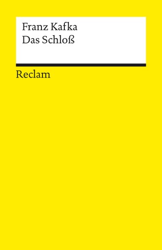 Portada del libro «Das Schloß», de Franz Kafka
