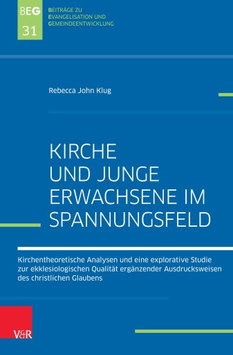 Portada del libro «Kirche und Junge Erwachsene im Spannungsfeld», de Rebecca John Klug