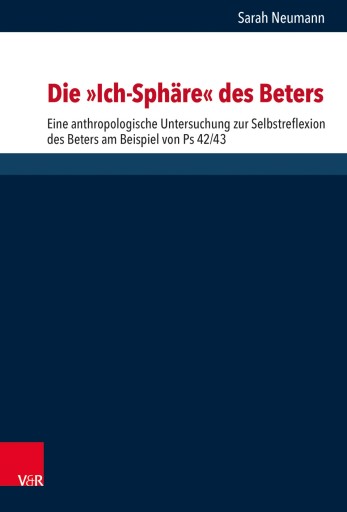 Portada del libro «Die "Ich-Sphäre" des Beters», de Sarah Riegert