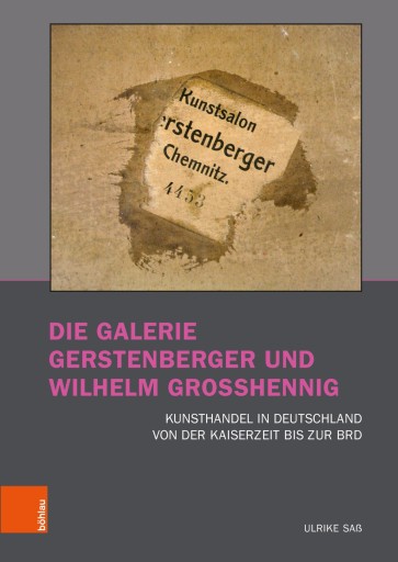 Portada del libro «Die Galerie Gerstenberger und Wilhelm Grosshennig», de Ulrike Saß