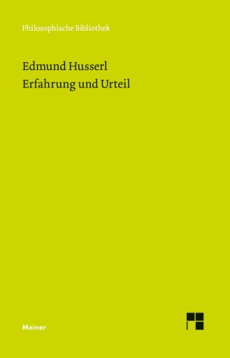 Erfahrung und Urteil imagen de portada