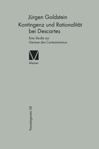 Portada del libro «Kontingenz und Rationalität bei Descartes», de Jürgen Goldstein