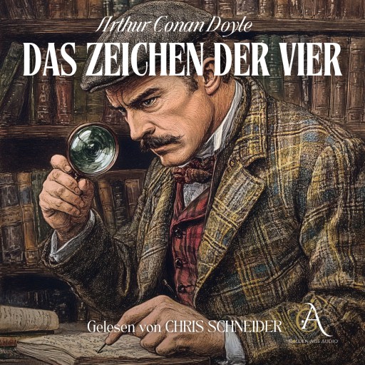 Portada del audiolibro «Das Zeichen der Vier - Sherlock Holmes Hörbuch», de Arthur Conan Doyle
