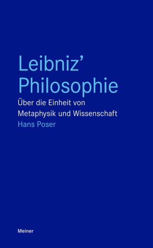 Portada del libro «Leibniz' Philosophie», de Hans Poser