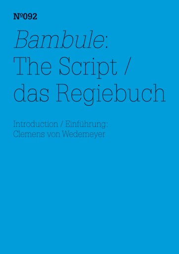 Bambule: Das Regiebuch