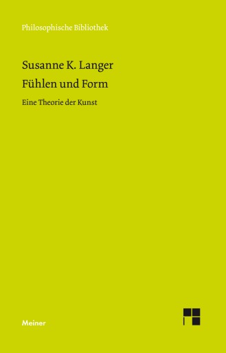 Portada del libro «Fühlen und Form», de Susanne K. Langer