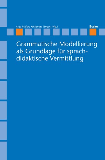 Portada del libro «Grammatische Modellierung als Grundlage für sprachdidaktische Vermittlung»