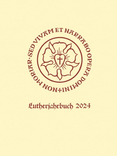 Portada del libro «Lutherjahrbuch 91. Jahrgang 2024»