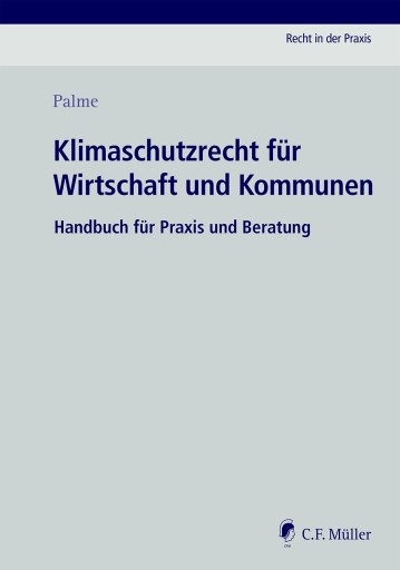 Portada del libro «Klimaschutzrecht für Wirtschaft und Kommunen», de Christoph Palme