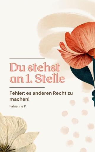 Portada del libro «Du stehst an 1. Stelle», de Fabienne P.