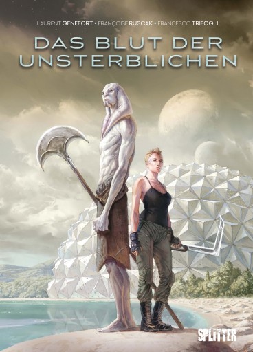 Portada del libro «Das Blut der Unsterblichen», de Laurent Genefort, Françoise Ruscak