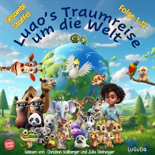 Portada del audiolibro «Luao's Traumreise um die Welt», de LuGuDa