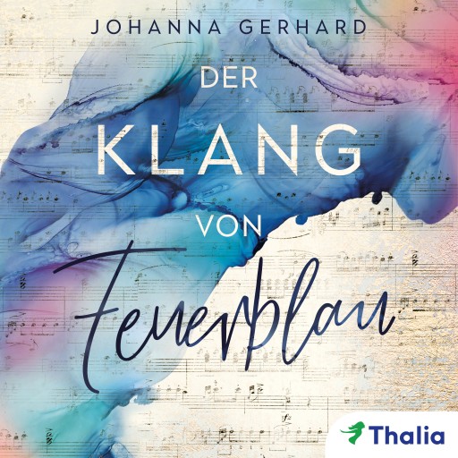Portada del audiolibro «Der Klang von Feuerblau», de Johanna Gerhard