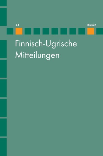 Portada del libro «Finnisch-Ugrische Mitteilungen Band 44»