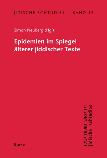Portada del libro «Epidemien im Spiegel älterer jiddischer Texte»