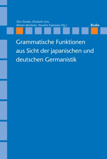 Portada del libro «Grammatische Funktionen aus Sicht der japanischen und deutschen Germanistik»