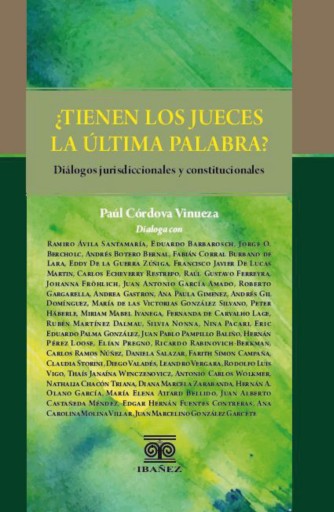 Portada del libro «¿Tienen los jueces la última palabra?», de Autores varios