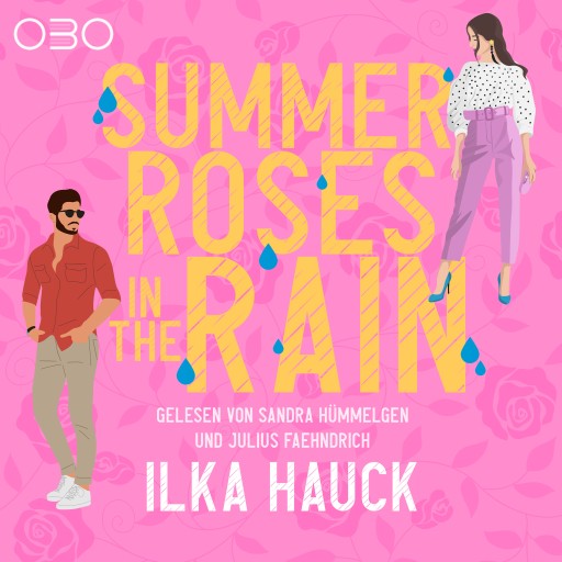 Summer Roses in the Rain